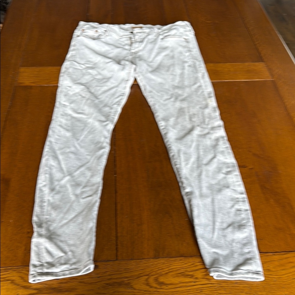 Light Gray Skinny cropped Jeans